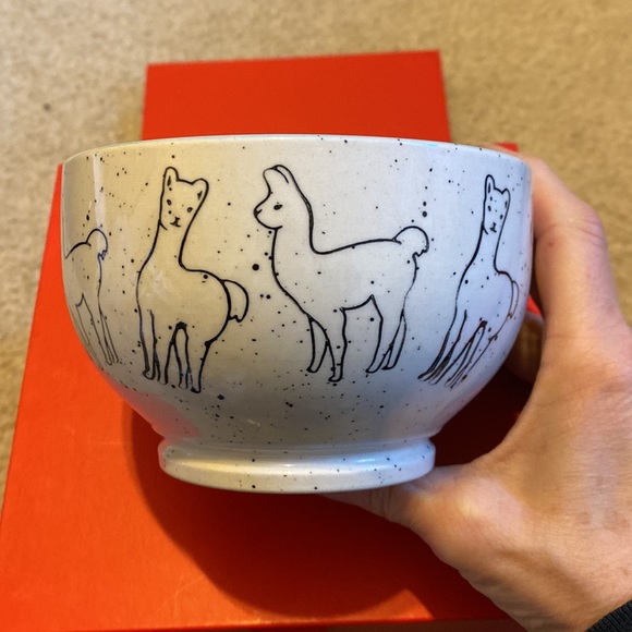 2 pc Llama or Alpaca Big Mug & Deep Bowl Microwave Dishwasher Safe Set - Picture 7 of 16